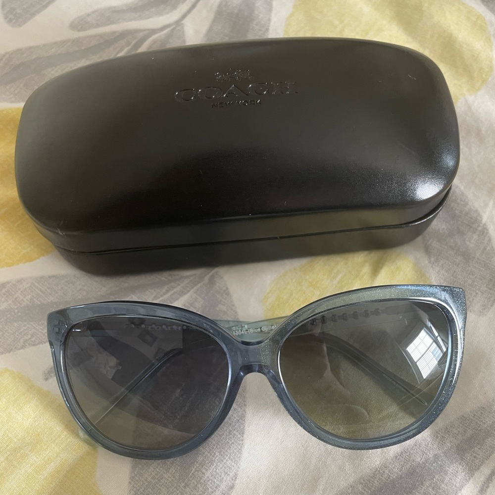 Coach blue cat eye sunglasses